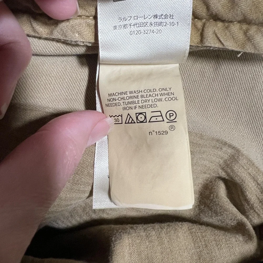 Polo Ralph‎ Lauren Pants Mens 38x32 Khaki Stretch Slim Fit Chino Casual Twill